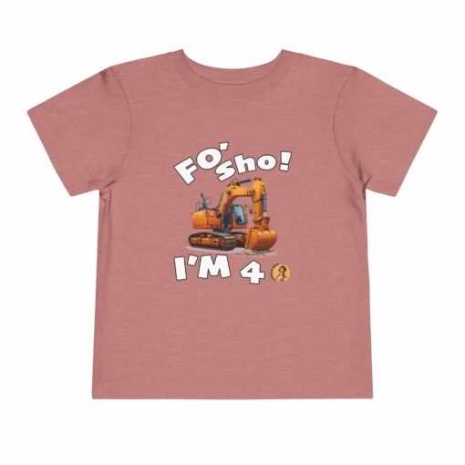 Little Kea Foʻ Sho! I'm 4 Excavator Shirt