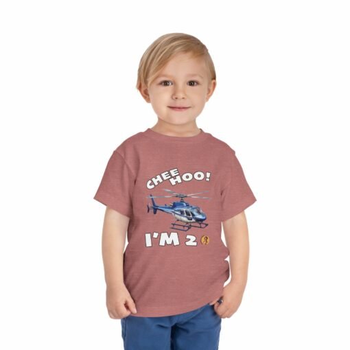 Little Kea Chee Hoo! I'm 2 Helicopter Shirt - Image 3