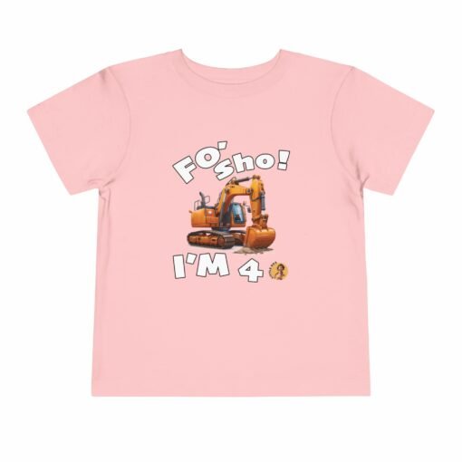 Little Kea Foʻ Sho! I'm 4 Excavator Shirt - Image 29