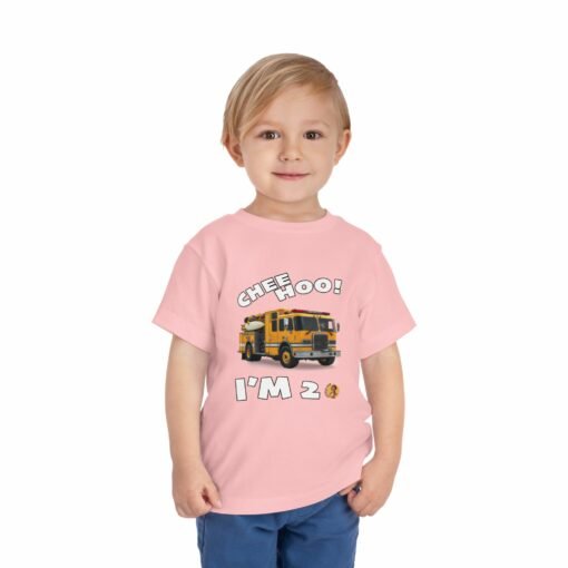 Little Kea Chee Hoo! I'm 2 Fire Engine Shirt - Image 23