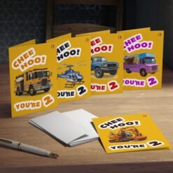 Alternative view of 2 Year Old "Chee Hoo!" Birthday Cards (5-Pack)
