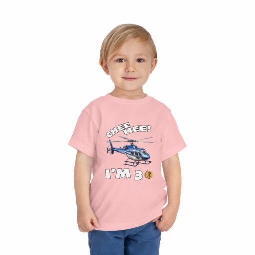Little Kea Chee Hee! I'm 3 Helicopter Shirt - Image 27