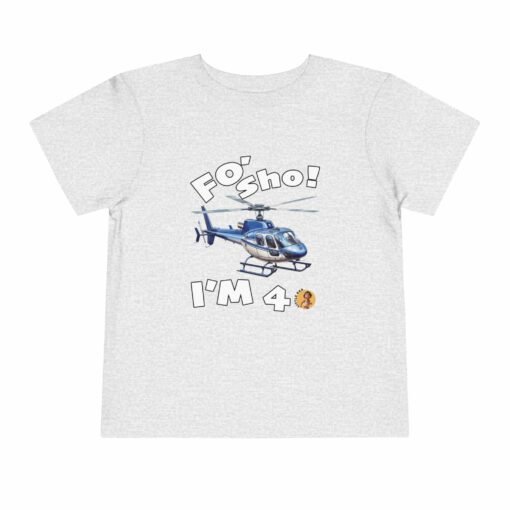 Little Kea Foʻ Sho! I'm 4 Helicopter Shirt - Image 17