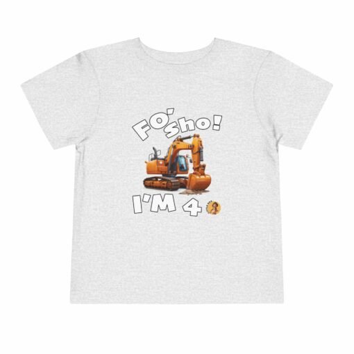 Little Kea Foʻ Sho! I'm 4 Excavator Shirt - Image 17