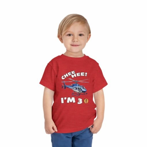Little Kea Chee Hee! I'm 3 Helicopter Shirt - Image 31