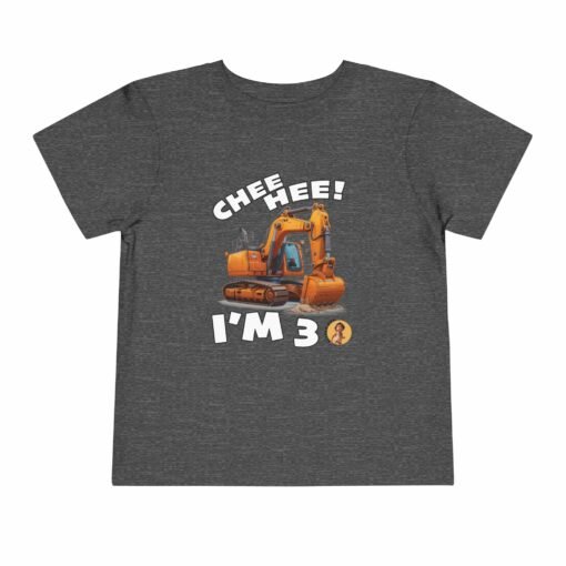 Little Kea Chee Hee! I'm 3 Excavator Shirt - Image 21