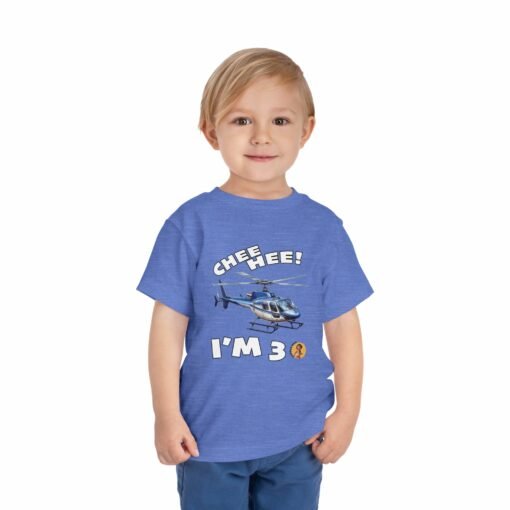 Little Kea Chee Hee! I'm 3 Helicopter Shirt - Image 23