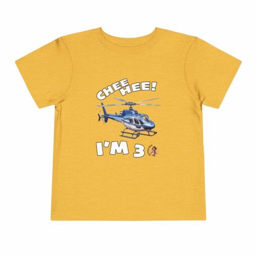 Little Kea Chee Hee! I'm 3 Helicopter Shirt - Image 17