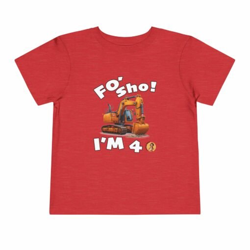 Little Kea Foʻ Sho! I'm 4 Excavator Shirt - Image 33