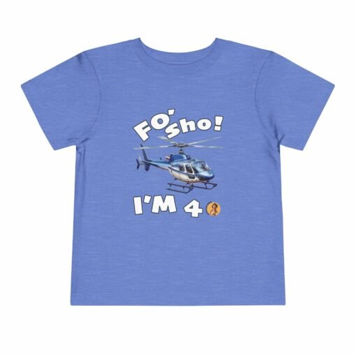 Little Kea Foʻ Sho! I'm 4 Helicopter Shirt - Image 21