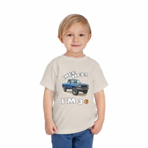 Little Kea Chee Hee! I'm 3 Truck Shirt - Image 3
