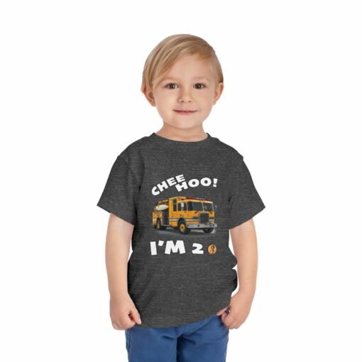 Little Kea Chee Hoo! I'm 2 Fire Engine Shirt - Image 19