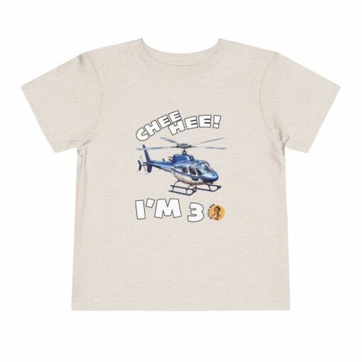Little Kea Chee Hee! I'm 3 Helicopter Shirt - Image 9