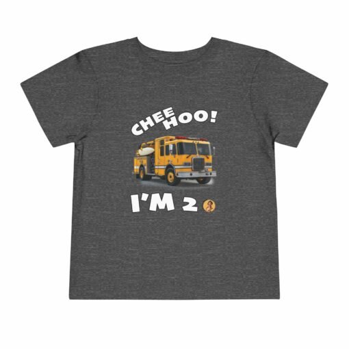 Little Kea Chee Hoo! I'm 2 Fire Engine Shirt - Image 17