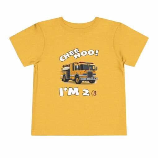 Little Kea Chee Hoo! I'm 2 Fire Engine Shirt - Image 9