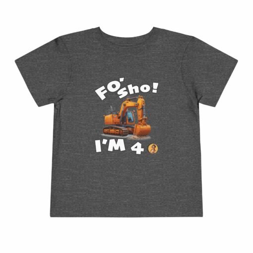 Little Kea Foʻ Sho! I'm 4 Excavator Shirt - Image 25