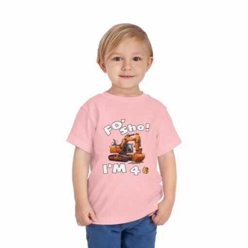 Little Kea Foʻ Sho! I'm 4 Excavator Shirt - Image 31