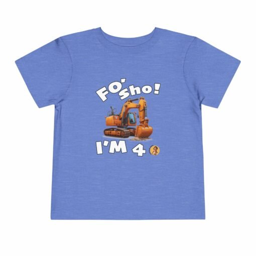 Little Kea Foʻ Sho! I'm 4 Excavator Shirt - Image 21