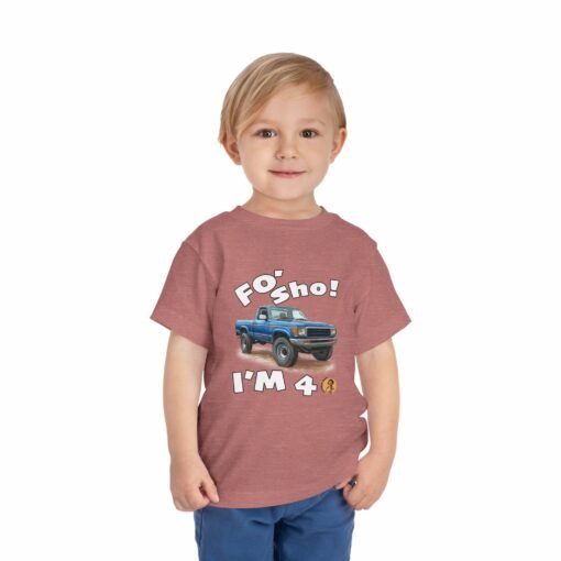 Little Kea Foʻ Sho! I'm 4 Truck Shirt - Image 4