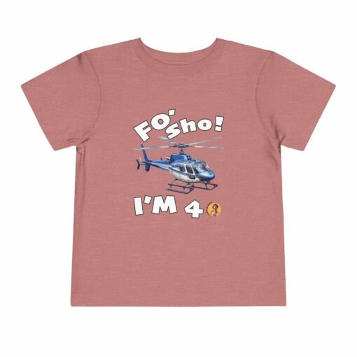 Little Kea Foʻ Sho! I'm 4 Helicopter Shirt